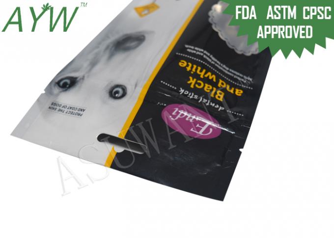 Resealable Odor Proof Pet Food Bag Interlocking Closure For Cat Food Dry