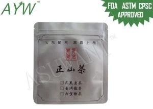 7.5X10CM Gumbure Ceylon Choy alyuminiy qadoqlash uchun qayta tiklanadigan foldon sumkalarini bosib chiqaradi