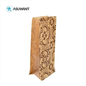 Gusset kofe chang chang changi Kraft Kraft qog'oz sumkasi