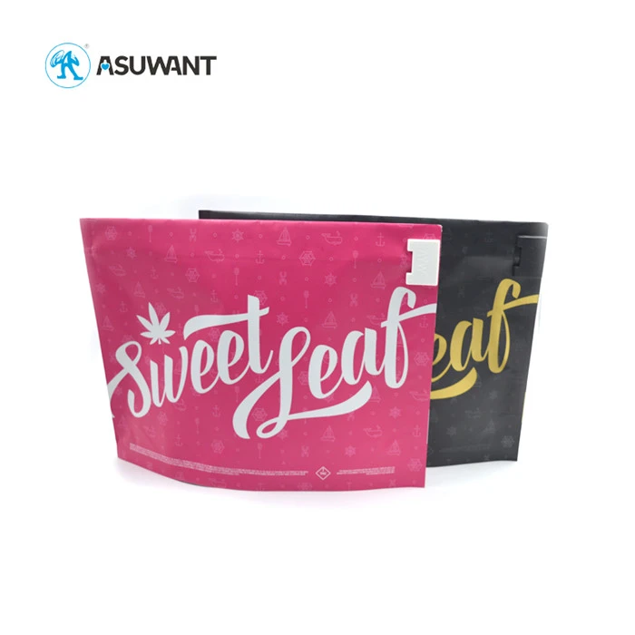 Odorless Recycling Child Proof Zipper Bags Tamper Proof Gravure Printing