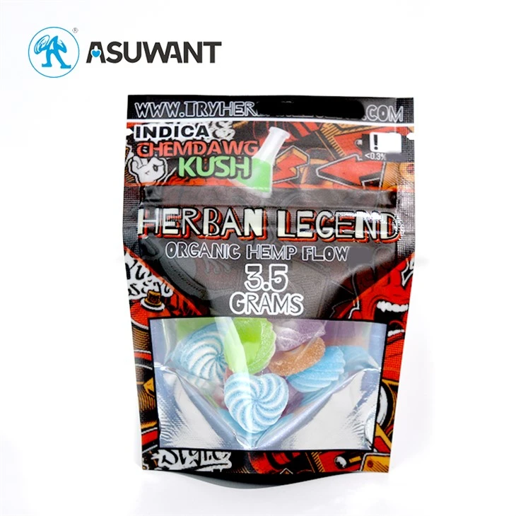 Colored Heat Seal Small Smell Proof Bag Weed Cannabis CBD Packaging