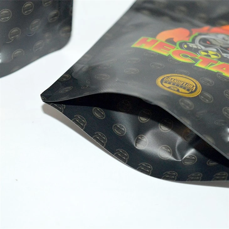 Soft Touch 420 Die Cut Child Proof Double Zipper Childproof Bags