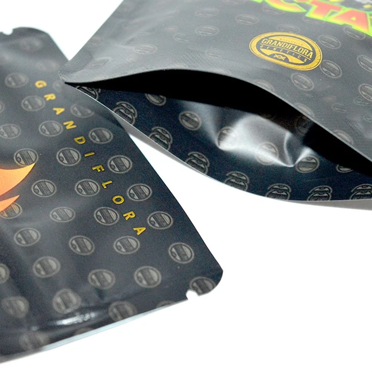 Soft Touch 420 Die Cut Child Proof Double Zipper Childproof Bags
