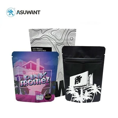 3.5G 7G 14G Custom Mylar sumkalar plastik pechene gul sumkalari