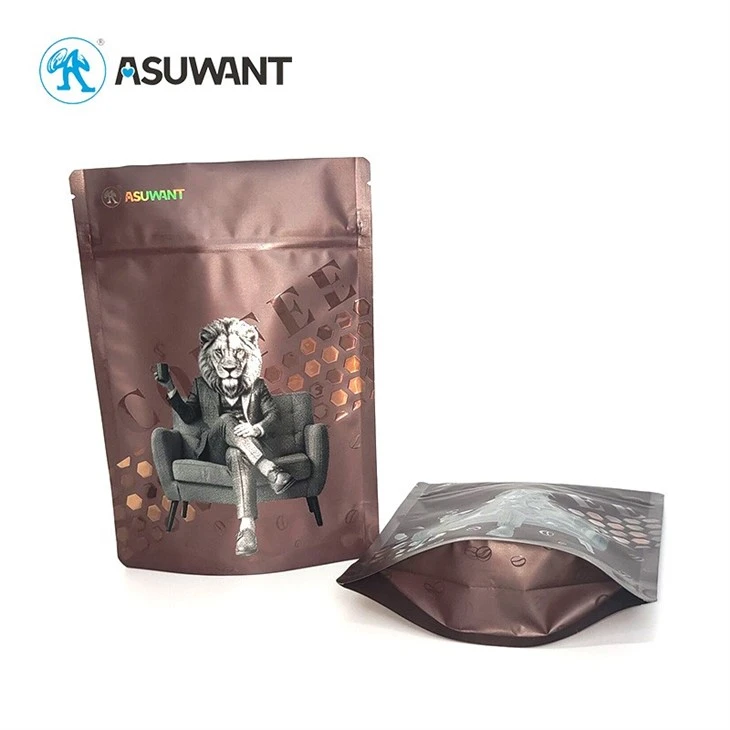 Maxsus moslashuvchan plastik qadoqlash qahva paketlari Raqamli bosib chiqarish xizmati Spot Gloss Spot UV 3D bo'rttirma ko'tarilgan UV qoplamasi
