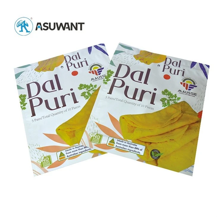 Yaltiroq gazak pechenyeleri Candy Food Fermuarli qadoqlash paketlari